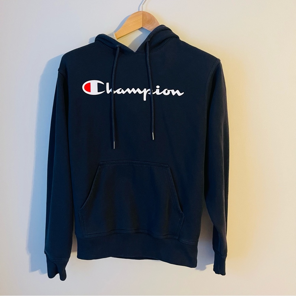 Champion Mens Black Hoodie Size S
